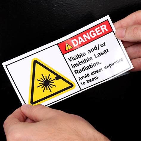 Visible Invisible Laser Radiation Avoid Exposure Label Sku Lb 0393