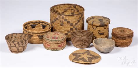 Sold Price Seven Native American Indian Baskets April 5 0120 1100