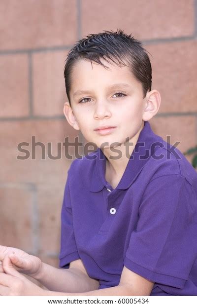 Elementary Age Boy Short Sleeve Polo Stock Photo 60005434 Shutterstock