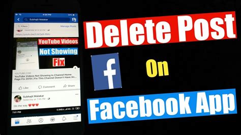 How To Delete Post On Facebook App Delete Facebook Post From Mobile Remove Facebook