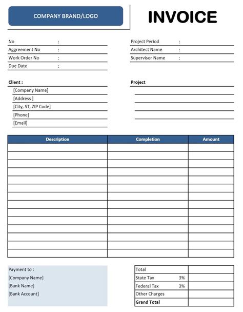 Free Printable Contractor Invoice Printable World Holiday