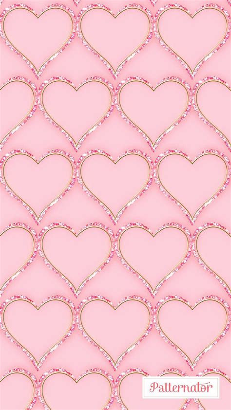 Pin By Nicolemaree77 On Patternator Wallpaper Heart Wallpaper Pink