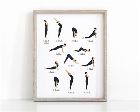 ✓ free for commercial use ✓ high quality images. Inhale Exhale Sun Salutation Yoga Print, Instant Download ...