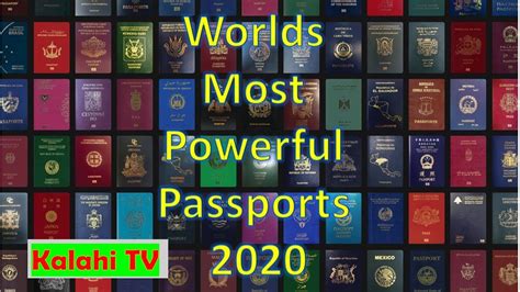Worlds Most Powerful Passports In 2020 Youtube