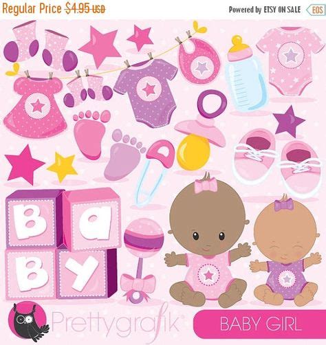 BUY 20 GET 10 OFF Baby Girl Clipart Commercial Use Baby Shower Vector