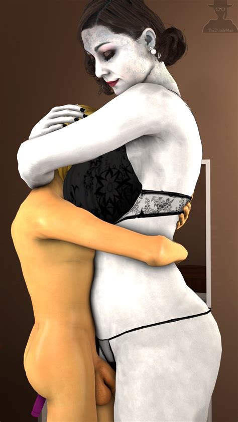 Rule 34 Alcina Dimitrescu Bra Female Hugging Hyper Breasts Larger Female Link Mature Female