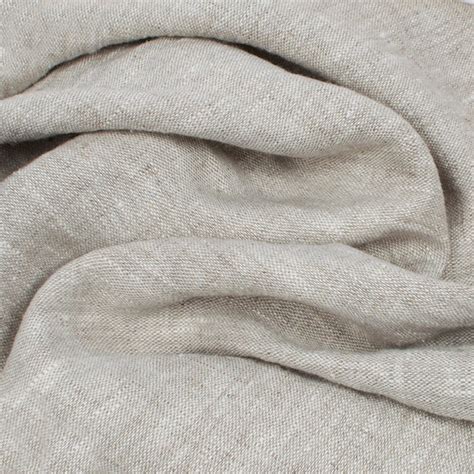 Softened Natural Linen Fabric Quite Heavy Linen Gsm Etsy