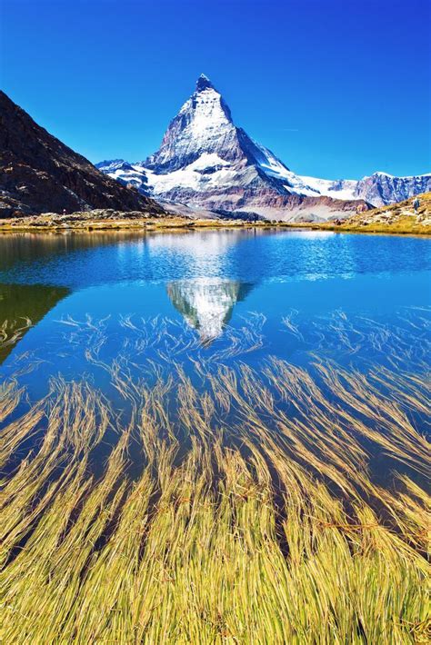 Reflections Of Matterhorn Switzerland Nature Beautiful Nature