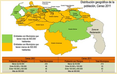 Distribución Y Densidad De La Población En Venezuela Geodistribuciónvnzla