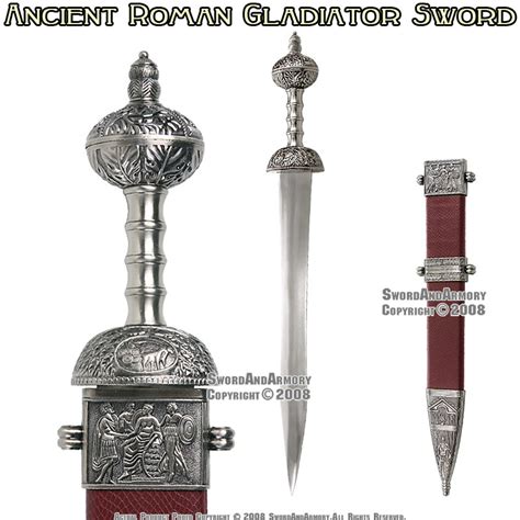 Roman Gladius Sword Maximus Gladiator Medieval Armor With Detail