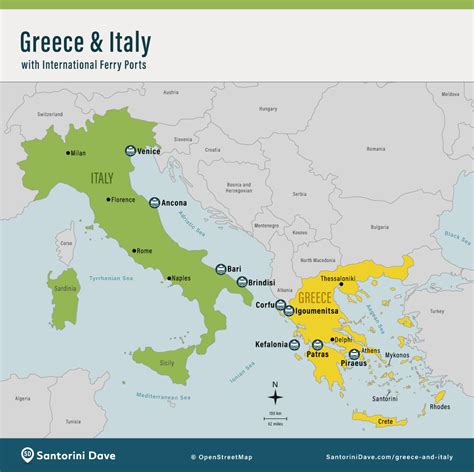Greece And Italy Map Itinerary And Where To Go