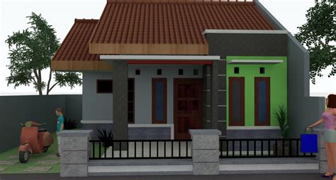 bentuk rumah sederhana cantik gambar desain model rumah