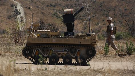 West Coast Marine Grunts Test Armed Self Driving Tanks Tiny Drones And