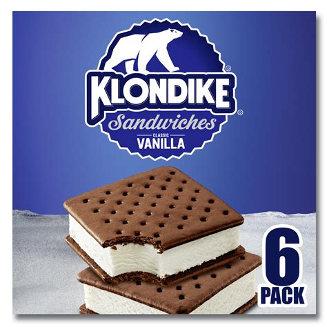Klondike Ice Cream Sandwich Vanilla 423 Oz 6 Count