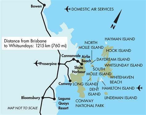 Map Whitsundays 688×544 Queensland Australia National Parks
