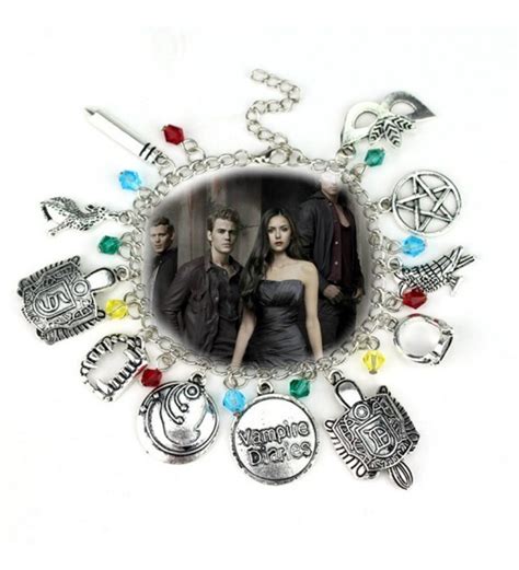 The Vampire Diaries Inspired Jewelry Collection 11 Charms Lobster Clasp