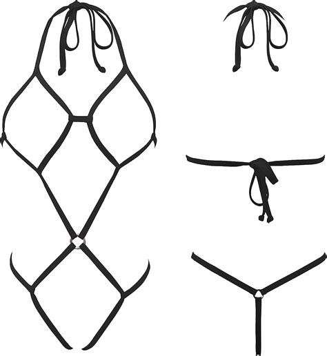 Lamorty Black Micro Bikini G String Extreme Micro Bikini