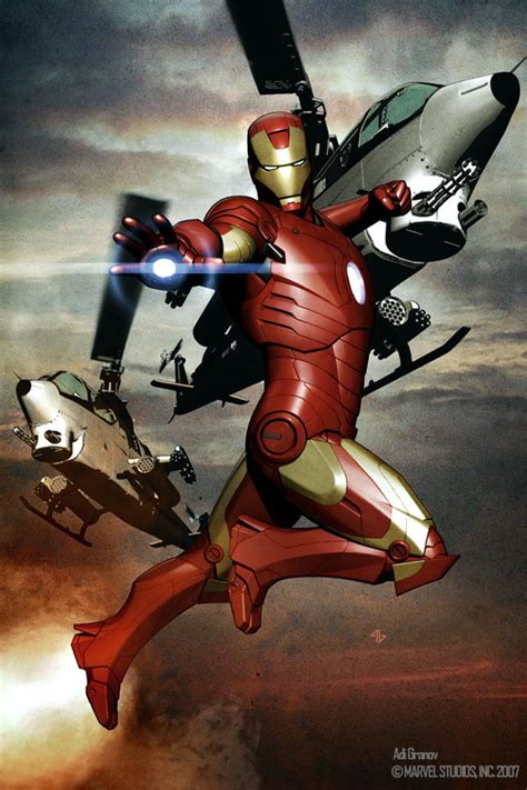Iron Man 2 Movie Costume Concept By Adi Granov