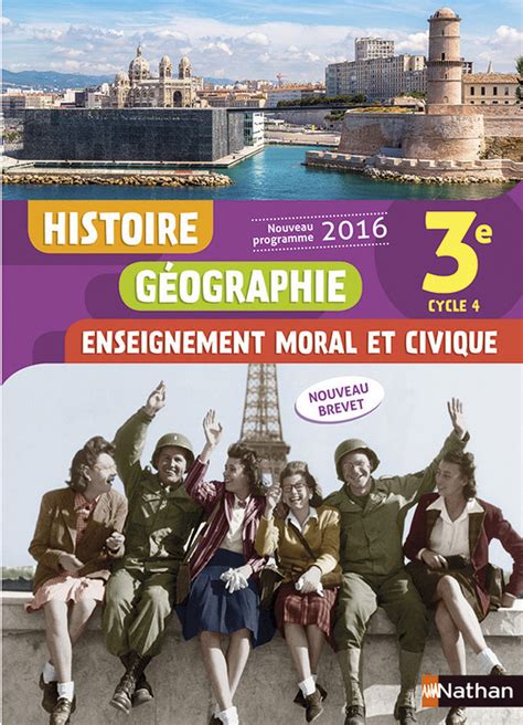 Histoire Géographie Emc 3e Livre De Lélève 9782091718972