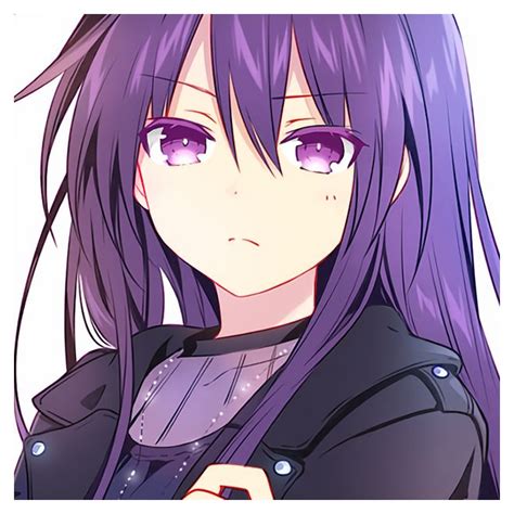 Purple Hair Anime Female Purplehairanimefemale Perfección Purple