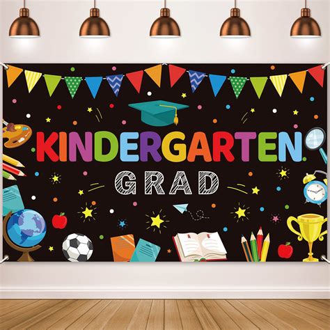 Buy Kindergarten Graduation Party Decorations Backdrop Preschool