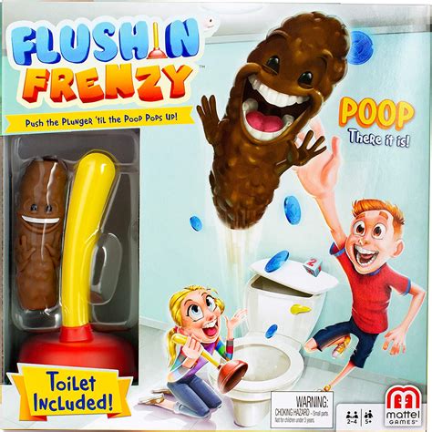 Mattel Games Flushin Frenzy Yellow Toys And Games