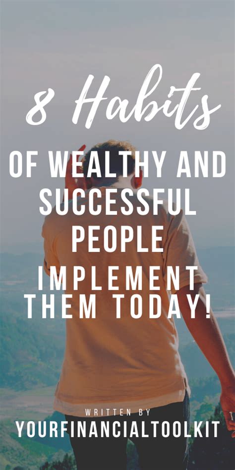 8 Habits Of Wealthy and Successful People | Finance investing, Personal ...