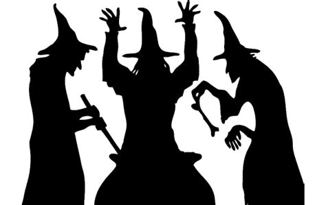 Halloween Witch Cooking Silhouette Dxf File Free Download