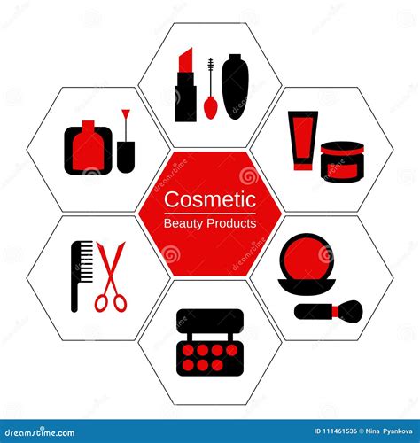 Beauty And Makeup Infographics Stock Vector Illustration Of Person