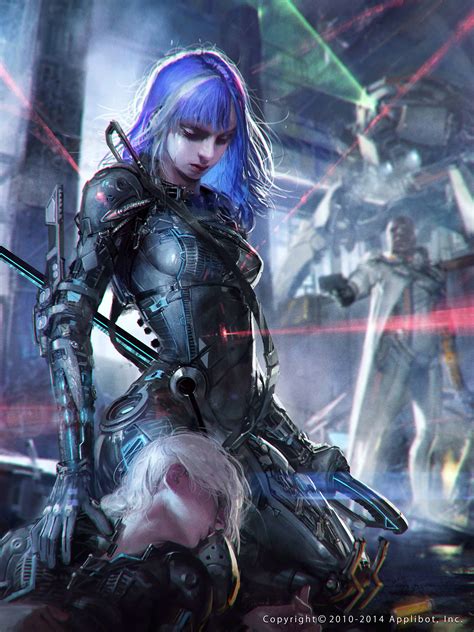 Guerrera Del Futuro Chaos Drive Cyberpunk Girl Arte Cyberpunk