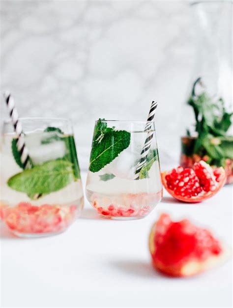 Pomegranate Mint Water Ready In 5 Minutes Recipe Flavored Water