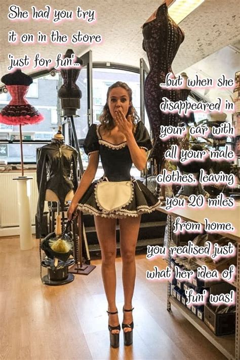 Sissy Tricked Into French Maid Uniform Sissy Maid Dresses Sissy Dress
