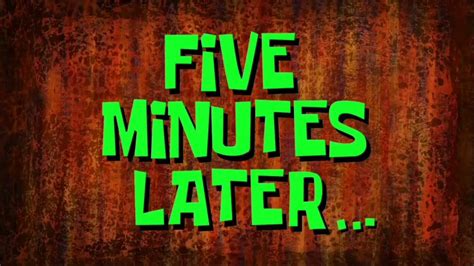 Five Minutes Later Spongebob Timecard Hd No Copyright Youtube