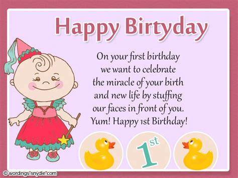 1st Birthday Wishes Wordings And Messages