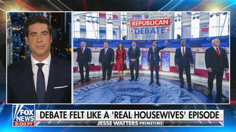 Fox News Jesse Watters Blasts Fox Business Republican Debate That