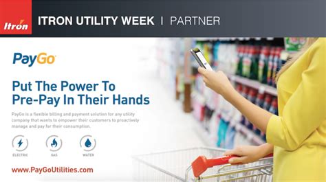 Live Paygo Demonstrations At Itron Utility Week Prepay Utility