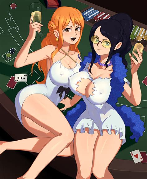 Nami One Piece Nico Robin One Piece One Piece Film Gold Highres Tagme 2girls Ass Bare