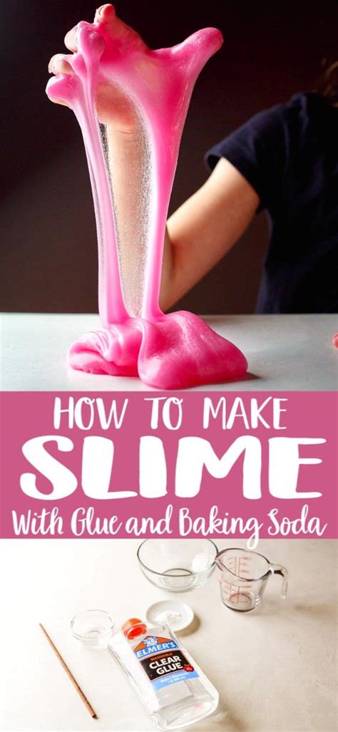 How To Make Slime With Glue And Baking Soda Slime No Glue How To