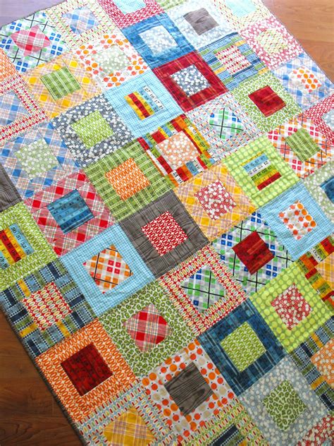 Fussy Cut: Elijah's quilt - square in square Easy enough for a beginner quilter!