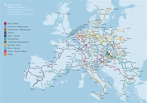 Europe Rail Network Map