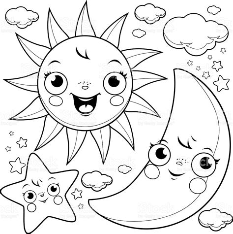 Sky Coloring Page