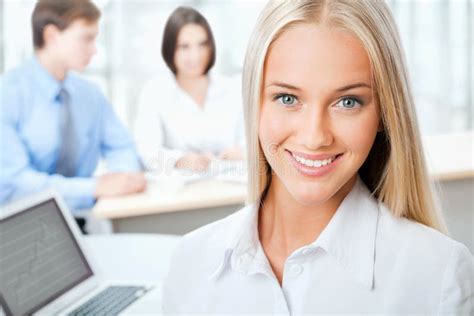 Portrait Of Attractive Business Woman Stock Image Image Of Attractive