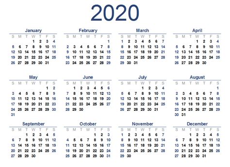 You can now get your printable calendars for 2021, 2022, 2023 as well as planners, schedules, reminders and more. Printable 2020 Calendar Free Blank Templates - Calendar ...