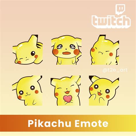 Cute Pikachu Emotes X Emotes Twitch Emotes Discord Emotes Pikachu The