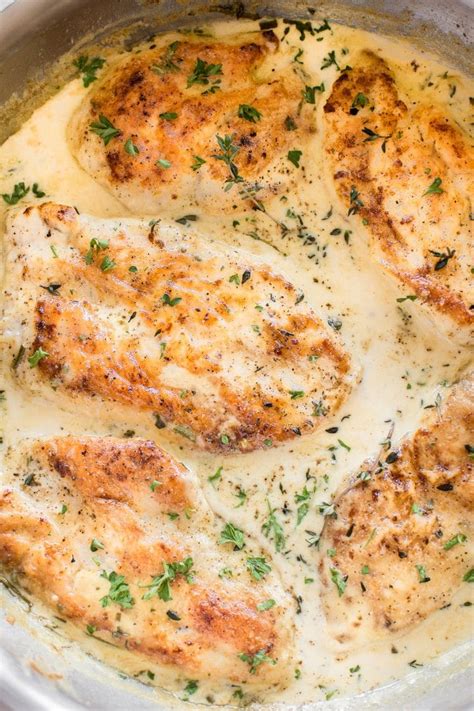 Browse hundreds of our trusted chicken recipes, including authentic teriyaki chicken, sweet & sour chicken, sriracha wings etc. Creamy Herb Chicken Recipe • Salt & Lavender