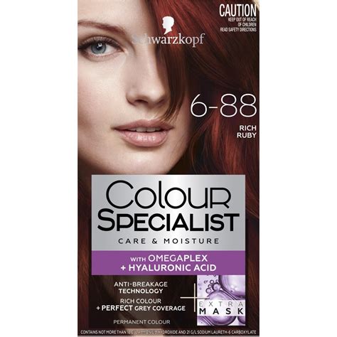 Schwarzkopf Color Expert Red Hair Dye Permanent Up To 50 Grey Hair