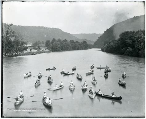 Camp Greenbrier Campers Boating On The Greenbrier River Greenbrier