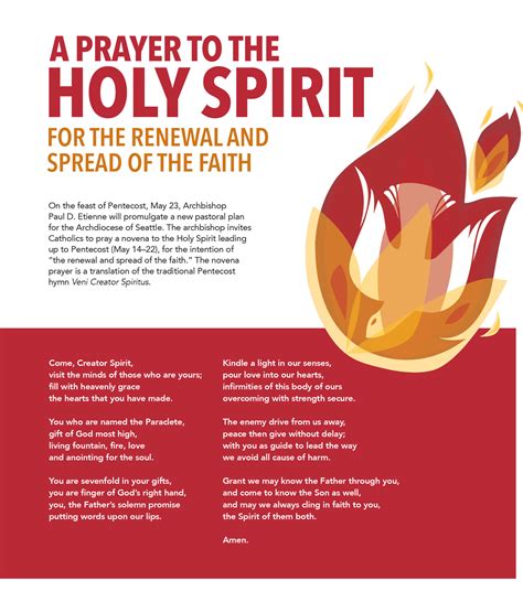 Novena To The Holy Spirit Northwest Catholic Read Catholic News