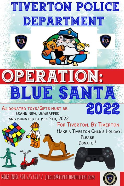 Tiverton Police Department Collecting Ts Through Operation Blue