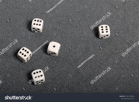 White Dice Black Markings They Lie Stock Photo 1381706996 Shutterstock